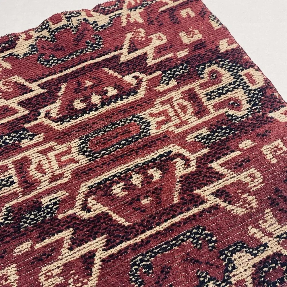 Vintage Ralph Lauren Southwest Native Aztec 1 Washcloth Towel Rust Burgundy Tan